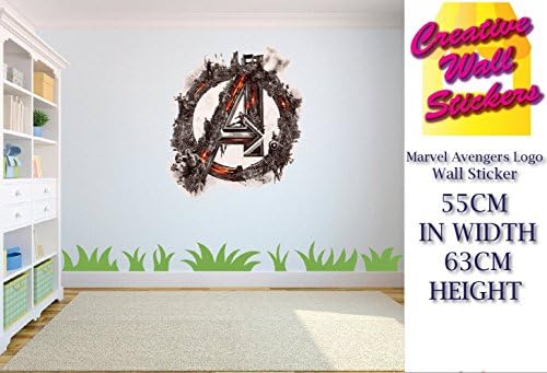 Marvel Avengers Wall Sticker Kids Bedroom Marvel Logo age of ultron xx large.
