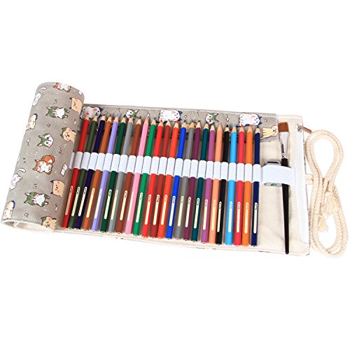 Damero - Manga para 72  l  pices de colores  enrollable  estuche de viaje