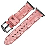MAIKES Für Apple Watch Armband 44mm 42mm 38mm 40mm, Uhrenarmband Ersatzarmband für iWatch Series 4/3/2/1 (Band for Apple Watch 44mm, Red+Black Buckle)