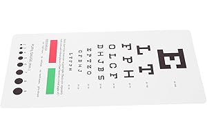 HOMSFOU Graphique De Test De Vue Tableau Des Yeux Pour Le Test De Vue Tableau Des Yeux Graphiques Oculaires Graphique Pour L'examen De La Vue Neutre Pvc Rosenbaum