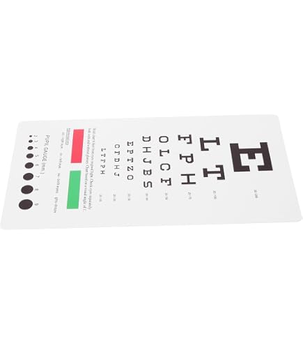 AISITESY Snellen, grafico oculare da parete, 3 m, per esami oculistici