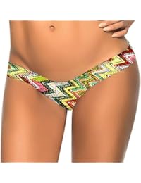 Venta caliente !Traje de baño, FeiXiang♈Mujeres camiseta brasileña traje de baño bikini tangas playa traje de baño dulce playa sexy baño 2018 la última (S, Amarillo)