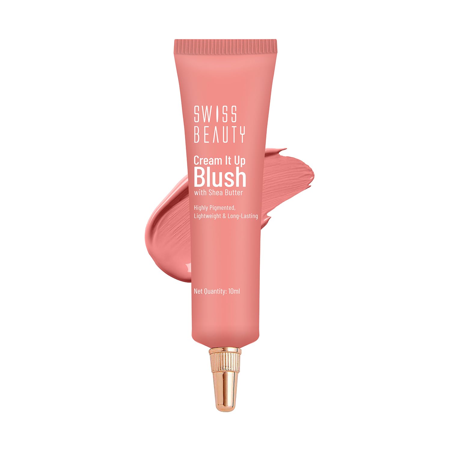 Swiss Beauty Cream It Up Blusher | Highly Pigmented | Long-lasting | Buildable & Blendable | All Skin Types | Shade- Cheeky P