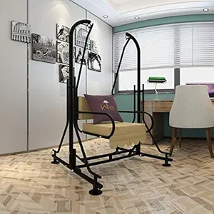 Wooden Twist Spectacular Garden & Balcony Swing, Hammock, Jhoola (Single Seat)