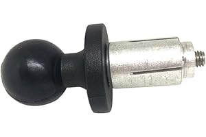 fivekim Alunum Base Rubber Motorcycle Bike Mount Black Fork Stem Base with Ball Head for RAM Mount forBall Mount Adapter Motorcycle mobile phone navigation bracket