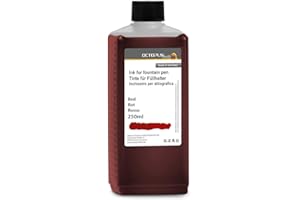 Octopus Encre de Stylo-Plume en Bouteille Pratique, Encre pour Stylo-Plume, Encre de Stylo-Plume, Encre de Calligraphie en Rouge 250ml