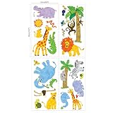 Decowall DA-1608P1513 Dschungeltiere Alphabet Wandsticker Wandaufkleber Wandtattoo Kinderzimmer - 5