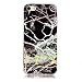 Produktbild Fall für Apple iPhone SE2, XINYIYI Ultra dünnes Kreatives Buntes Silikon-Gel TPU Bling-Marmor-Abdeckungs-Glitter Stoß schützende Weiche Fall-schützende Hülle für Apple iPhone SE2- Schwarz 02