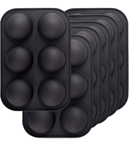 Molde De Silicona Para Hornear – 6 Cavidades En Forma De Agujero, Apto Para Freezer Y Horno