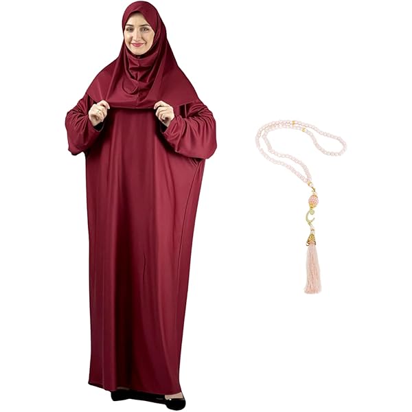 Gebedsset, tweedelig (Khimar rok), één maat, pull-on hoofddoek