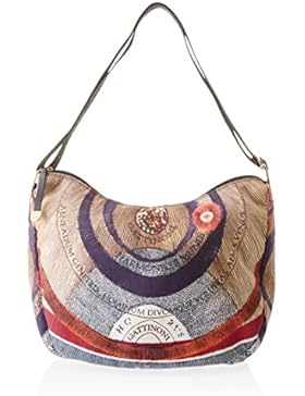 GATTINONI Damen Medium Satchel Bag Schultertasche, 16x28x34 centimeters