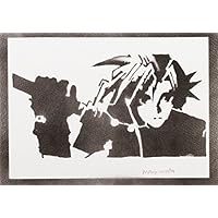 Cloud Strife Final Fantasy Handmade Street Art - Artwork - Poster