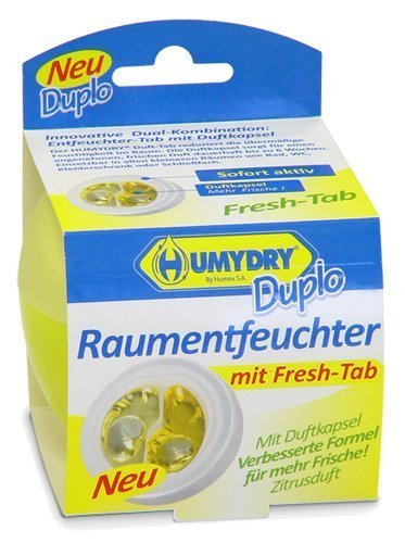 Air and Room dehumidifier HUMYDRY® DUPLO 0 2 pound with lemon