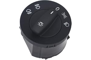 KASTURRBOO KASturbo Lichtschalter für Passat Touran, Scheinwerfer Lampen Steuerschalter für Golf MK5 MK6 B6 Tiguan 1T0941431C