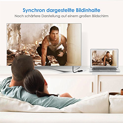 INTEY Mini DisplayPort zu HDMI Adapter Thunderbolt DP auf HDMI Adapter Full HD 1080p und 3D-Unterstützung - 5