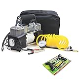 •Befüllt P185/R14 von 0 - 1,9 bar (0 - 28 PSI) in ca. 2 Minuten oder weniger. Max. Betriebsdauer: 40 min