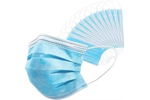 SPEKTATEK Disposable Face Masks 50 Pieces With Box- Breathable 3-Layer Face Masks For Adults Premium Quality