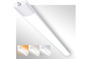 Fynokst LED Fluorescente 120cm, 36W 3960LM Neon Tubo, 3000K-6500K Lámpara LED de Techo, IP65 Impermeable Luz de Techo para Oficina Taller Sótano Almacén Baño Cocina, 1 PC