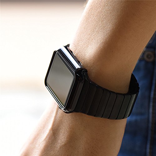 Pinhen Apple Watch Funda Series 2 HOCO Funda Protector de Pantalla de Met  lico Ligero para Apple Watch Series 2  42MM Black 