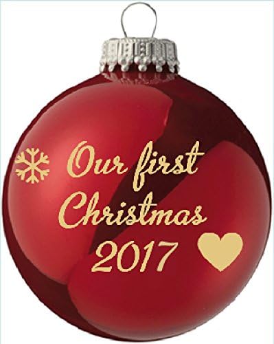 Our First Christmas 2017 - Red Christmas Tree Bauble
