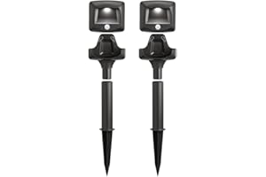 MR BEAMS Mr. Beams MB572 Outdoor Wireless Battery-Powered 35 Lumens LED Path Light with Motion Sensor, 2-Pack, Dark Brown