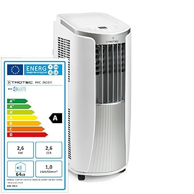 TROTEC Climatiseur mobile local PAC 2610 E avec 2,6 kW / 9000 BTU (Classe énergétique A)