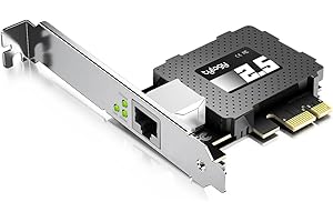 HCX Tylogy Carte Réseau Ethernet 2.5Gb PCIe, Bande passante Ultra-Rapide, Puce RTL8125B, Compatible Windows 10/11 et Linux/Vmware