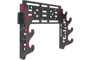 Z-fiber Support d'épée Support Mural Velours rembourré Katana Support samouraï Porte-épée présentoir Dragon Cintre,4 Tier