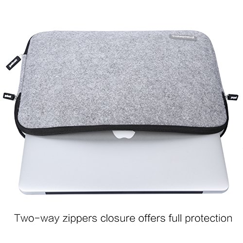 Guaiboshi Laptoptasche Sleeve H  lle Schutztasche Mit Wasserdicht Filz Oberfl  che Universale Laptop Sleeve Schuzh  lle f  r 13 Zoll Laptop  Notebook 