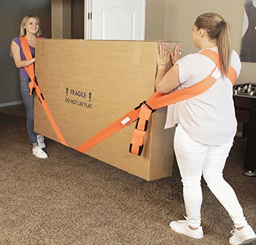 Move Seil Gürtel Heben und Lifting Straps für Möbel, TV, Betten, Kleiderschrank, schwere, Sperrige, Artikel, einfach Carry Möbel, Geräte, Matratzen, oder jede Aheavy Objekt - 2