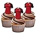 Produktbild Euro 2026 Albanien Fußball Shirt – essbar Stand-up Cup Cake Topper (Pack von 12)