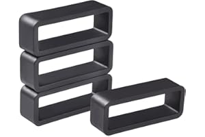 WOCCI Passanti per Cinturino Orologio in Gomma, Confezione da 4 Anelli di Ricambio, Compatibili con Cinturini per Orologi da 18mm 20mm 22mm