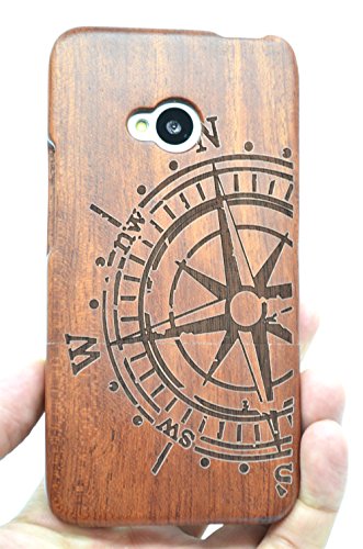 HTC One M7 Funda de Madera PhantomSky Serie de Lujo Natural Hecha a mano de Bamb Madera Carcasa Case Cover para tu Smartphone - Comp s Madera Rosa Rose Wood Compass HTC One M7 Funda de Madera PhantomSky Serie de Lujo Natural Hecha a mano de Bamb Madera Carcasa Case Cover para tu Smartphone - Comp s Madera Rosa Rose Wood Compass