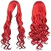 Produktbild [Cosplay wig] Crimson Red 80cm Long Curly Persona 3 Mitsuru Tung Article Black Butler Grell Sutcliff CaseEden original 4-piece set (+ stand + wig hair net two) Heat high quality genuine CaseEden (japan import)