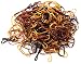 Allsorts® Pack of 250 Small Mini Hair Braiding Elastics Polyurethane Bands for Dreads Braids (Brown Tones)