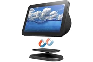 Lutree Support Réglable pour Echo Show 8(3e Génération), Base Antidérapante Inclinable Rotative à 360°, Support de Montage de Base Magnétique Portable pour Echo Show 8(3ème Gen) | Noir