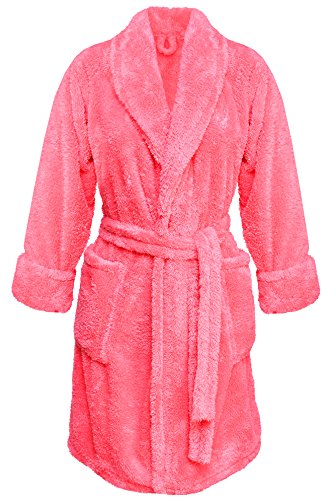 Preisvergleich Produktbild DKaren-Nachtwäsche Damen Bademantel ELIZA kurz (XS - 2XL) (S, Koralle)