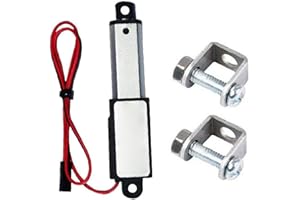 NIDONE 12V 60N Micro Lineal Actuador Mini eléctrico Impermeable con Soportes de Montaje Longitud de la Carrera de 30 mm 15mm