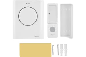 Vattentät trådlös dörrklocka dörrklocka kit 200 m fjärrkontroll hem MP3 nedladdning trådlös dörrklocka ring, inbyggd 3 ackordmusik, 64 MB minne
