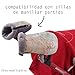 Tititnins Pushchair/Stroller Handlebar Mitts Hand Muff MUNDI V.Polar Gris