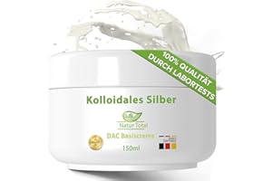 ‎NATUR TOTAL Natur Total Silbercreme mit kolloidalem Silber WICHTIG: 150 ml XL - Silber Creme mit Silberwasser 100 PPM in Apotheken Basiscreme