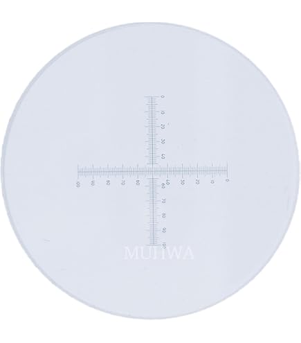 Righello Di Calibrazione Microscopio Righello Di Calibrazione Per Microscopio - Micrometro 0.1mm - Diametro 24mm Accessori Laboratorio - Foto 11