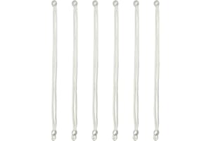 UMCHU 6 Stück geflochtene Vorhang Krawatte Seil Gürtel,Perlenvorhang Raffhalter 40cm, für Wohnzimmer, Schlafzimmer, Café (Weiß)