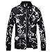 Produktbild Herren Printed Jacke Mantel,Bovake Nähen Sweatshirt Winterjacke Tasche Parka Pullover Freizeit Tops Casual Daunenjacke
