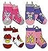 Baby Girls Animal Socks Seamless Toe Easy Pull Loops, 1-3 yr, Kitty/Mouse/Ladybug/Butterfly