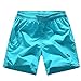 Produktbild Zolimx Herren Shorts, Übergröße Männer Breathable Badehose Quick Dry Beach Surfing Laufen Schwimmen Watershort (Hellblau, XXL)