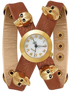 Armbanduhr Damenuhr Bloggeruhr Trenduhr Edelstahl Uhr Uhren Günstig Quarzuhr Designer Farben: Braun / Gold Style...