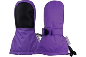 Ami&Li tots Gants d'hiver imperméables pour Enfants - Moufles Chaudes pour Le Ski - Gants de Neige avec Poignets réglables