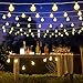 Produktbild BlueFire LED Lichterkette Innen, 9.5m 50LED Bälle Lichterkette Steckdose, 8 Modi Fernbedienung Timer Wasserdicht Weihnachtsbeleuchtung für Garten/Hochzeit/Weihnachten/Party/Innen Außen(Warmweiß)