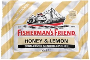 ‎FISGUS Fishermans Friend - Viele Sorten, auch die, die es in Deutschland nicht gibt. FISGUS - krass-shoppen-de (Honey & Lemon o.Z.)